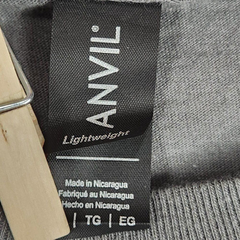 I Can Do All Things Through Christ Mens Tee Size XL Gray Faith Christian Anvil - Picture 5 of 7